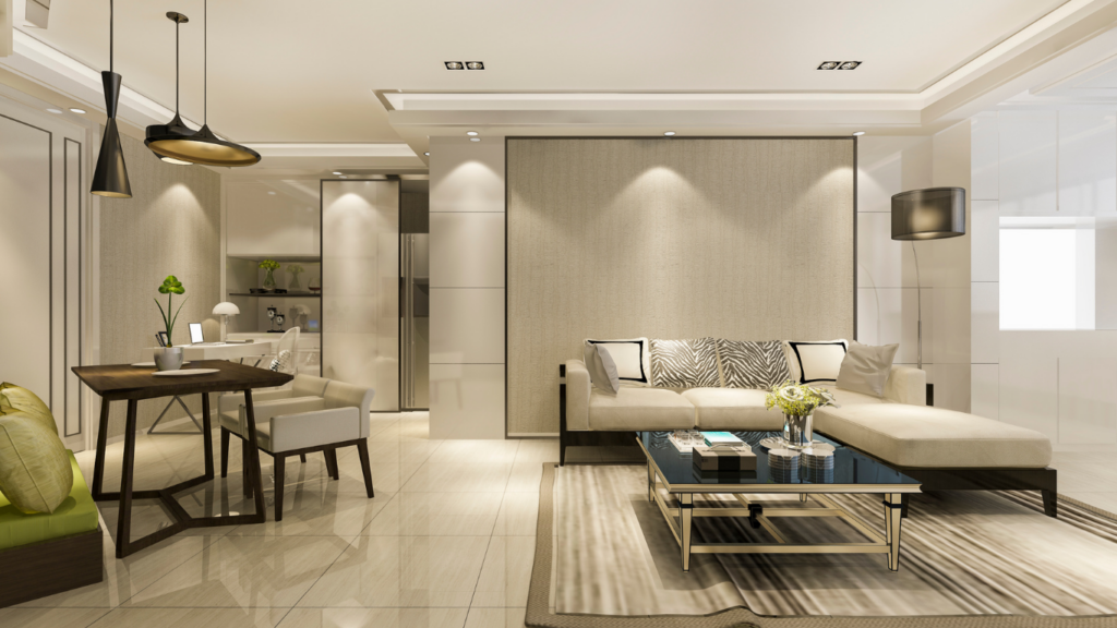 image of a minimalist living room