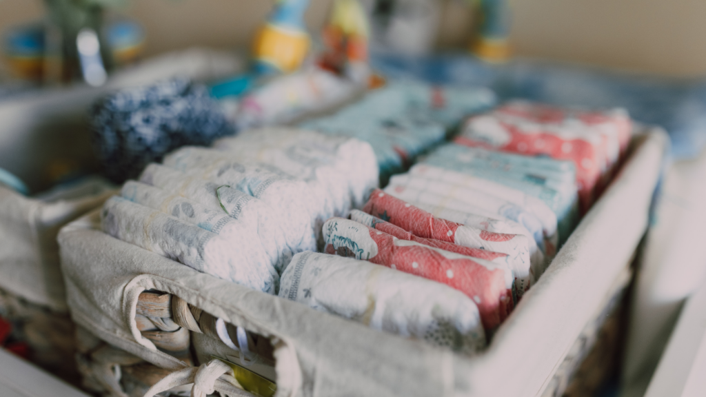 close up image of a diapers