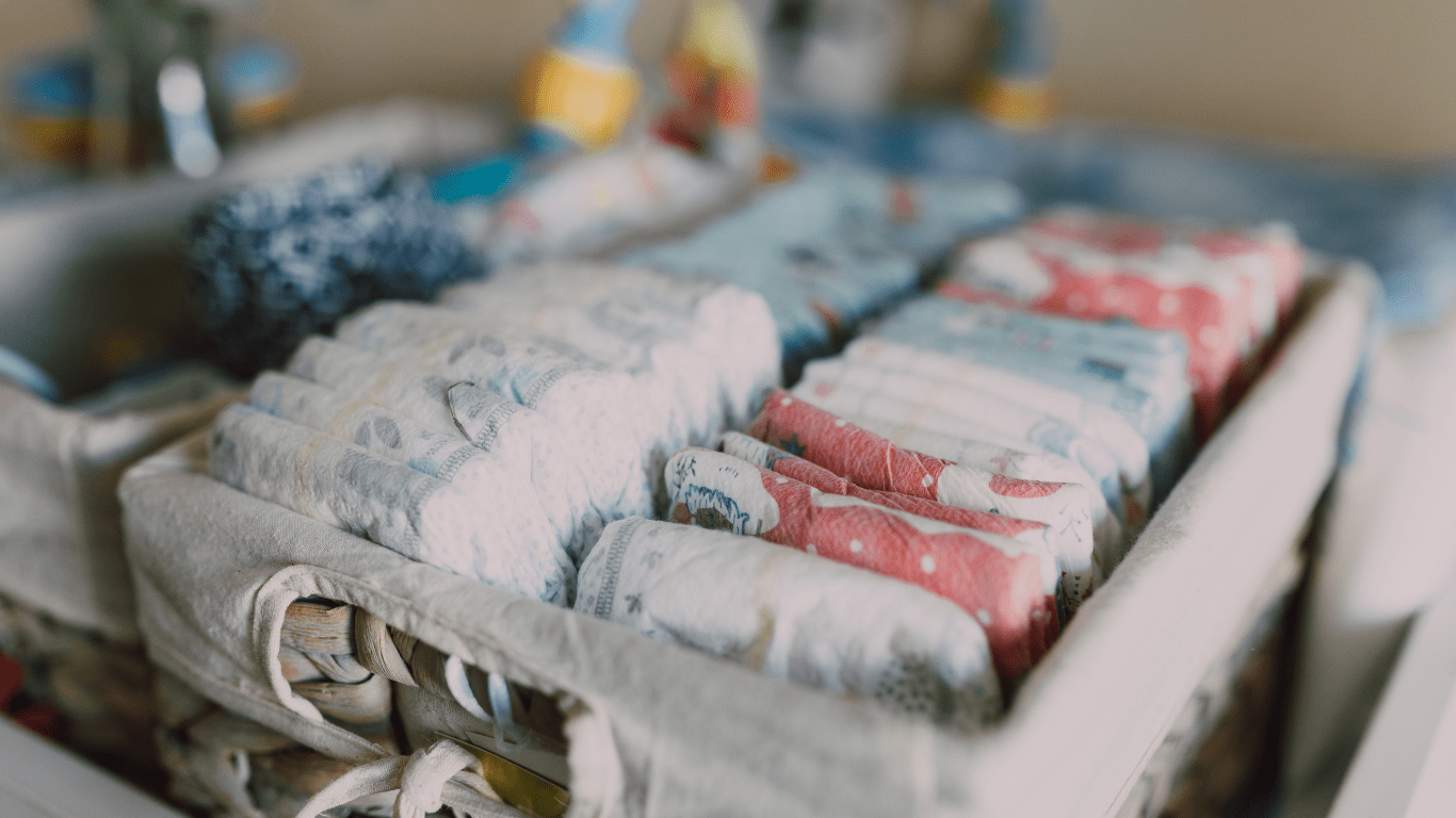 close up image of a diapers