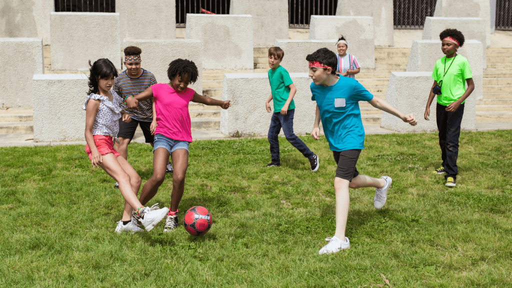 children playing outdoor games