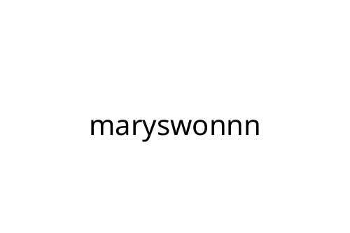 maryswonnn